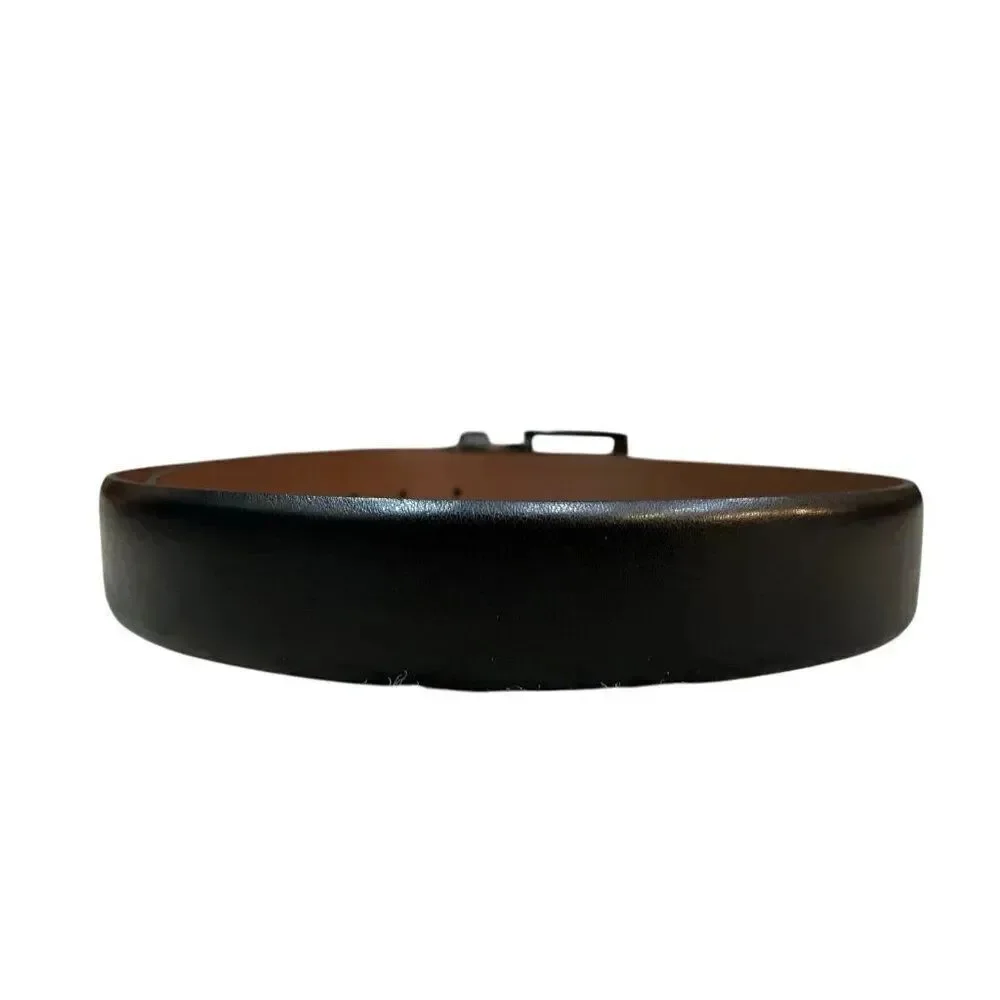 Bosca Mens Size Small 30 Black Genuine Leather Belt Silver Tone Buckle Canada